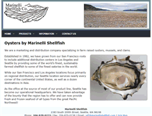 Tablet Screenshot of marinellishellfish.com